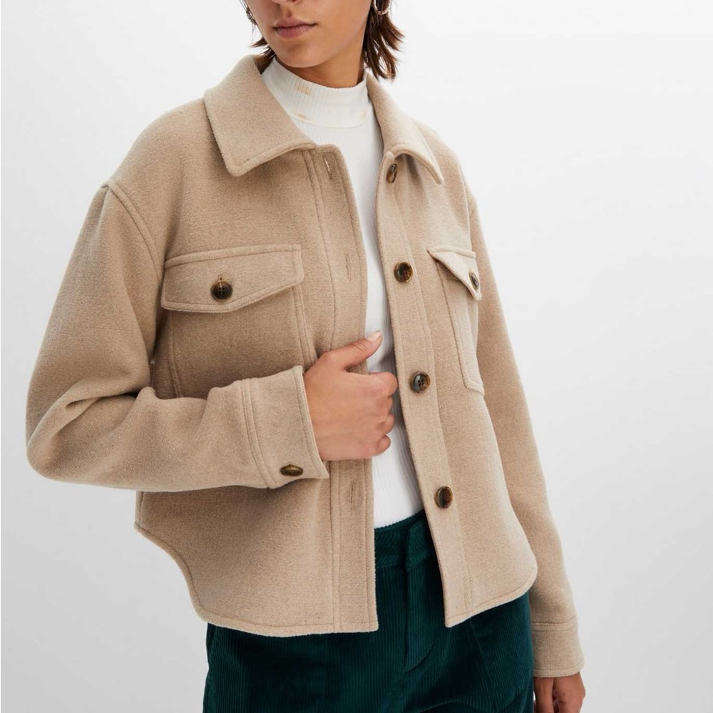 Lily Morgan Between-Season Jacket 'VIBE in dark beige
